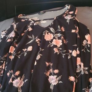 Rue 21 floral shirt. Shoulder less
